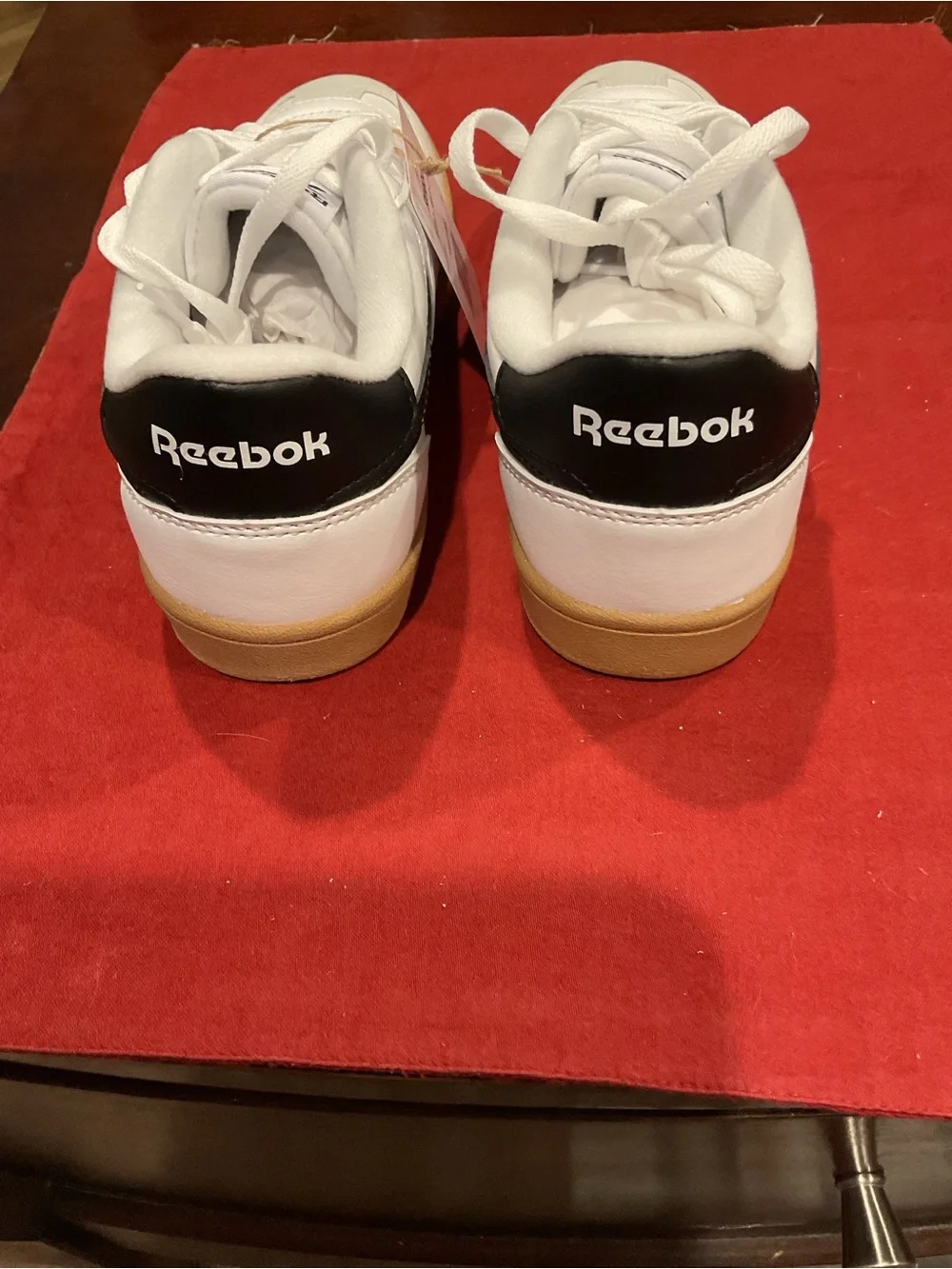 Reebok White Sneakers with Gum Outsole